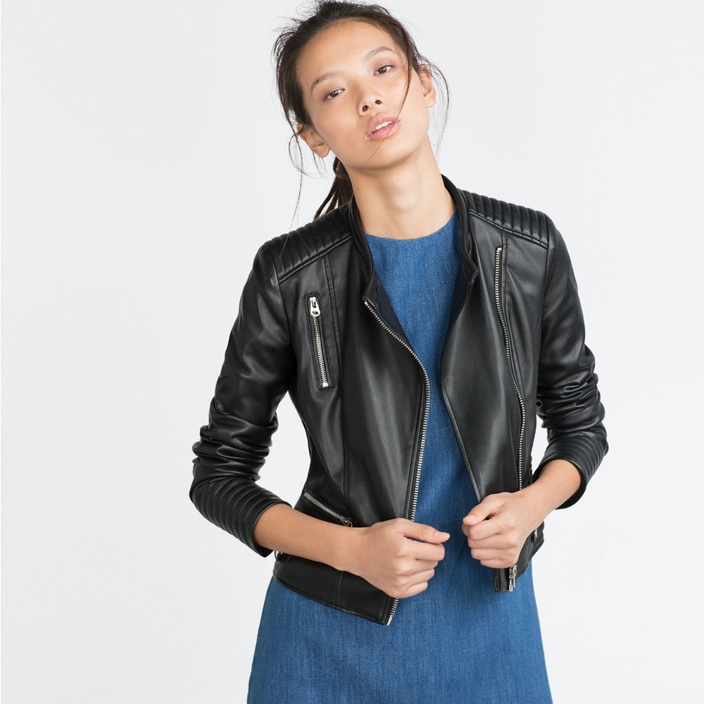 Zara leather jacket - Picture 6 of 7